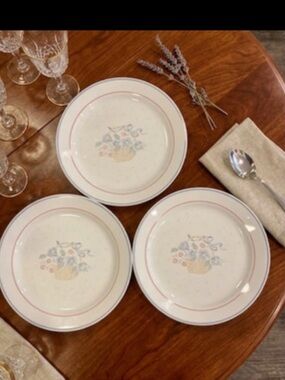 Set of 3 Vintage Corelle English Breakfast Plates